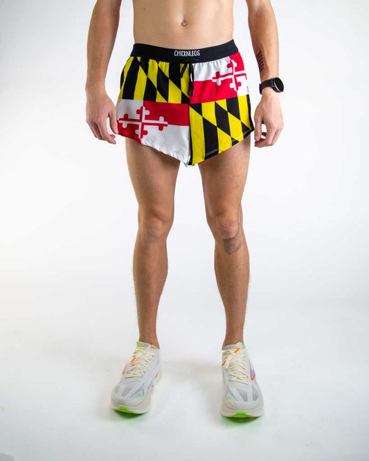 Men's Maryland Flag 2" DS Split Shorts