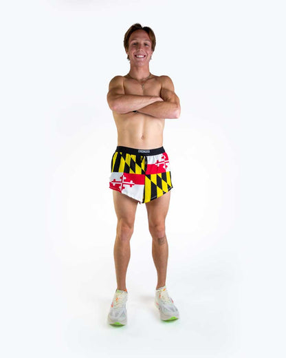 Men's Maryland Flag 2" DS Split Shorts