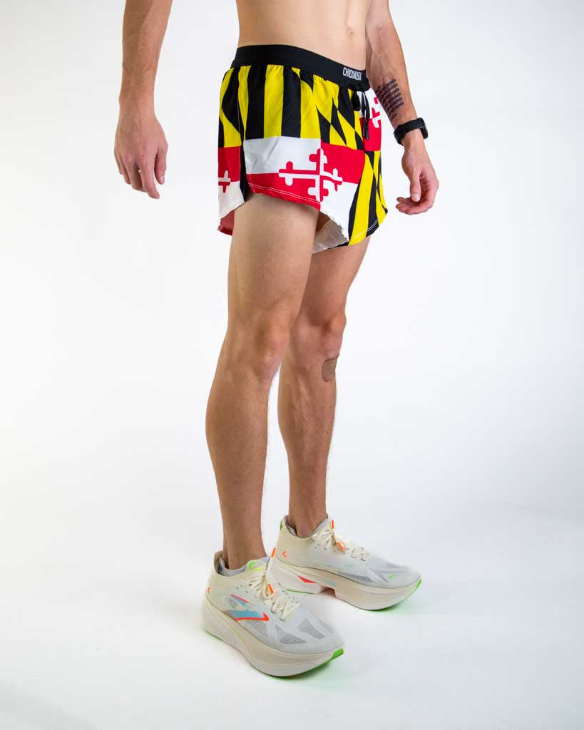 Men's Maryland Flag 2" DS Split Shorts