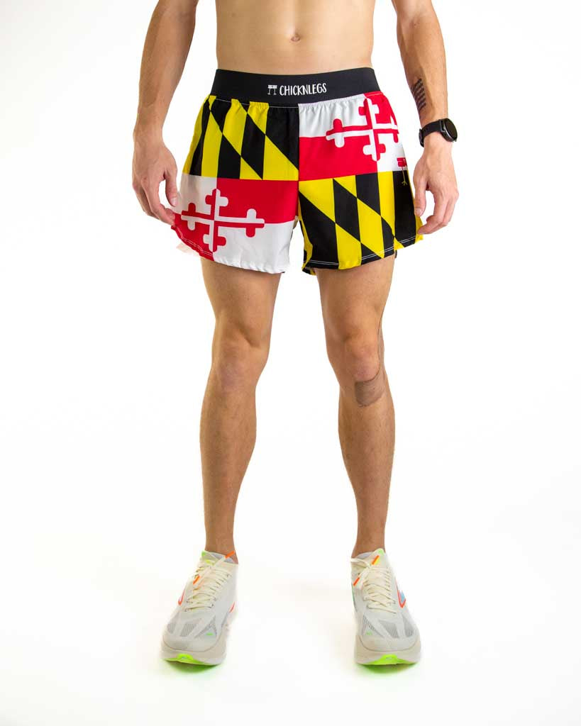 Men's Maryland Flag 4" Half Split Shorts
