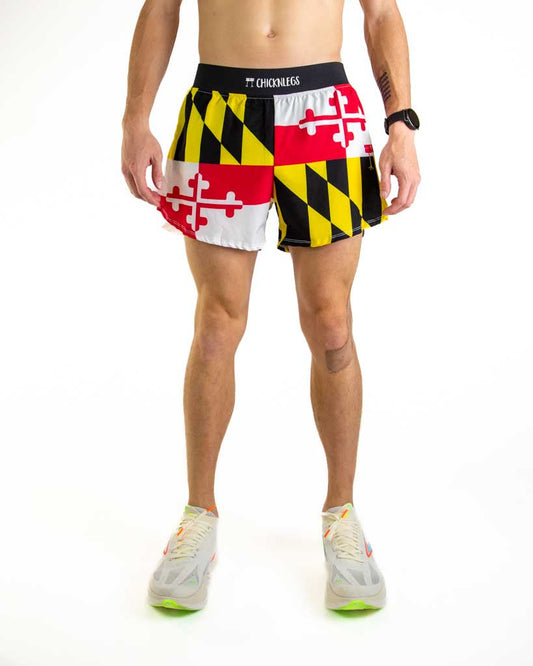 Men's Maryland Flag 4" Half Split Shorts