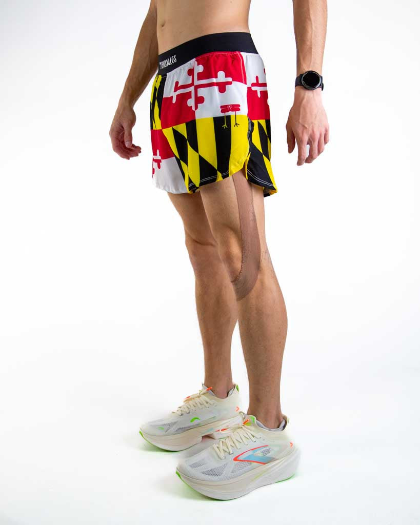 Men's Maryland Flag 4" Half Split Shorts