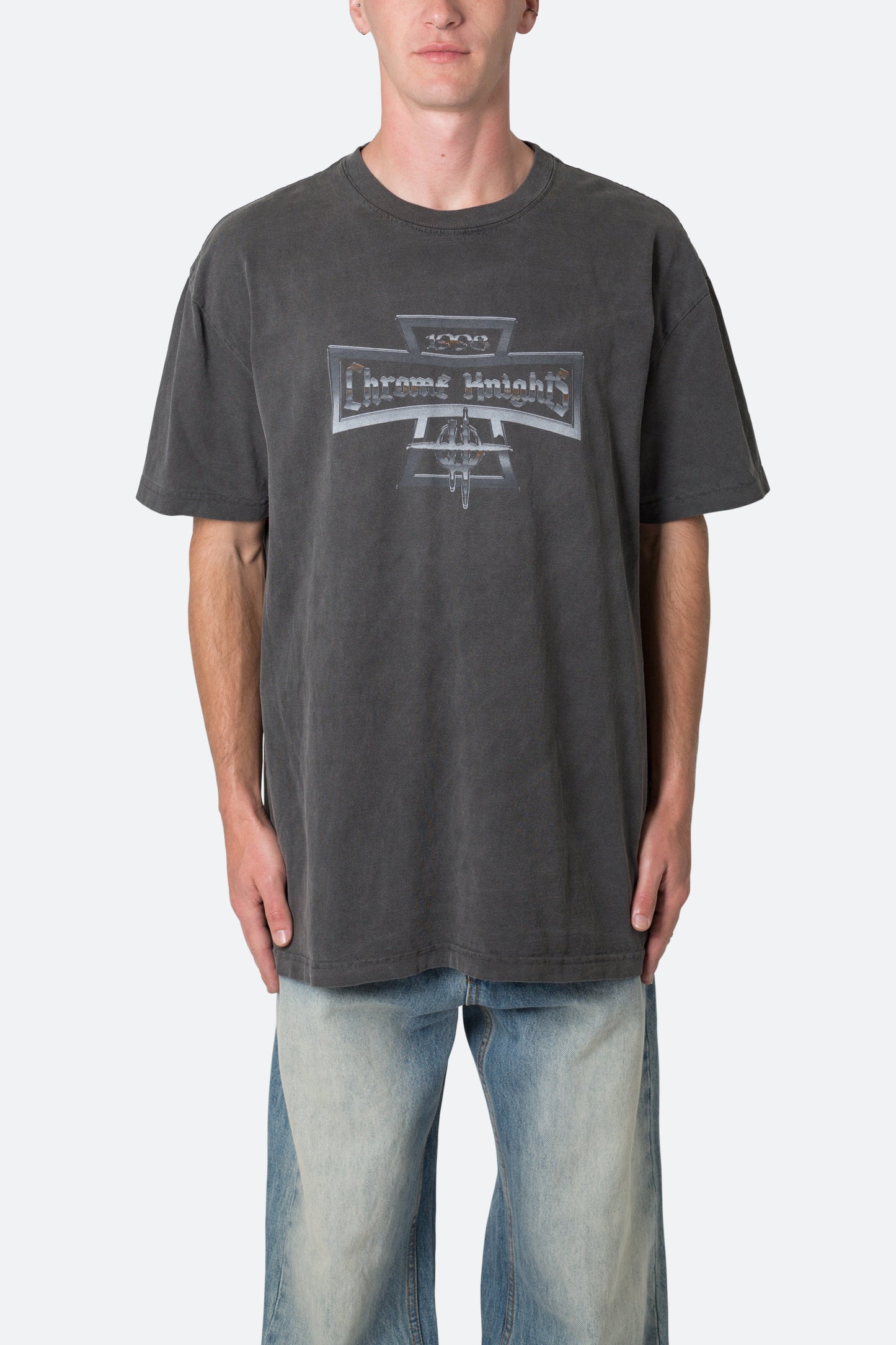 Chrome Knights Tee - Washed Black