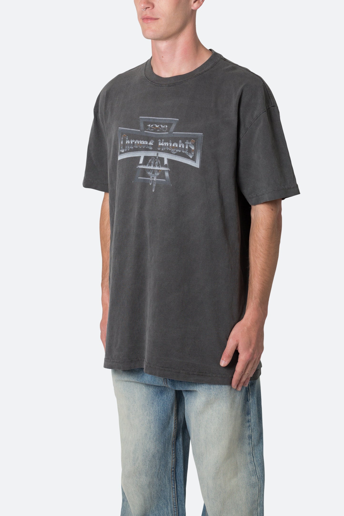 Chrome Knights Tee - Washed Black