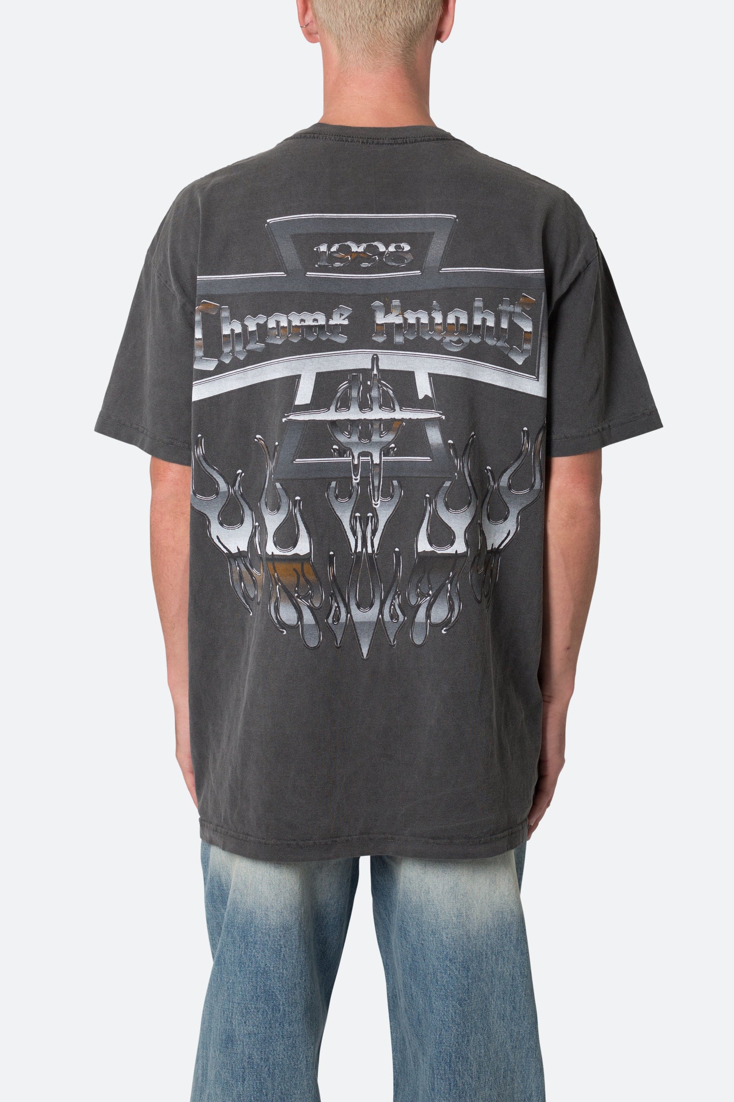 Chrome Knights Tee - Washed Black