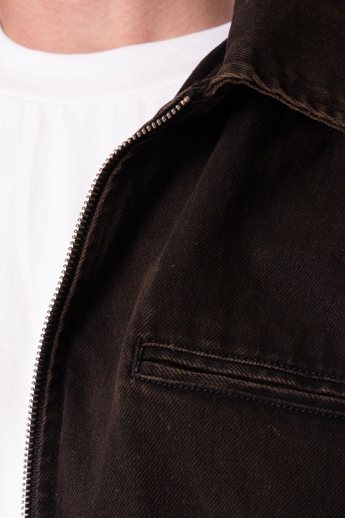 Collared Cinch jacket - Washed Black