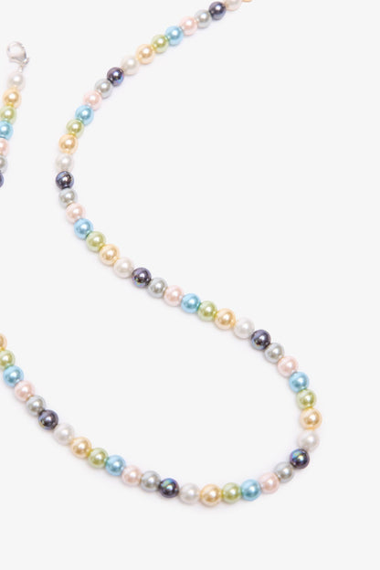 Colored Pearl Necklace Jewelry - Multi