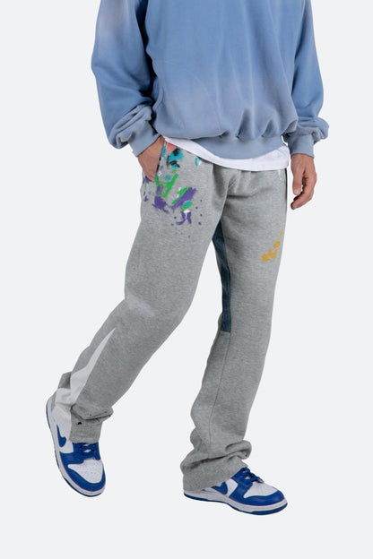 Contrast Bootcut II Sweatpants - Grey