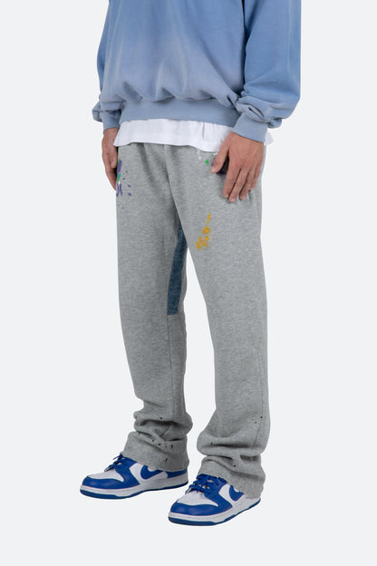 Contrast Bootcut II Sweatpants - Grey