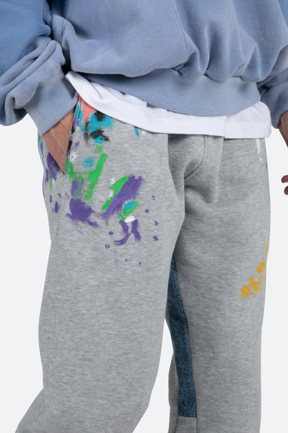 Contrast Bootcut II Sweatpants - Grey