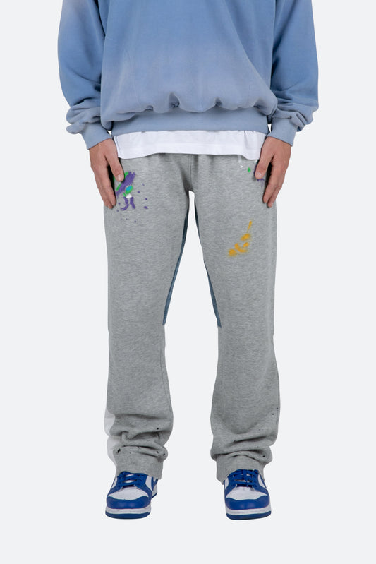 Contrast Bootcut II Sweatpants - Grey