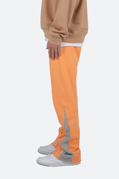 Contrast Bootcut II Sweatpants - Orange