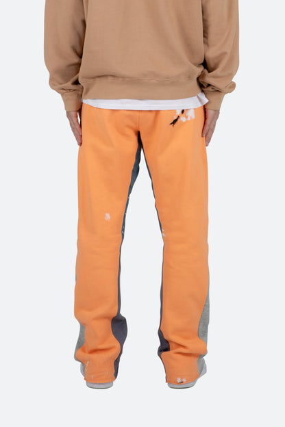 Contrast Bootcut II Sweatpants - Orange