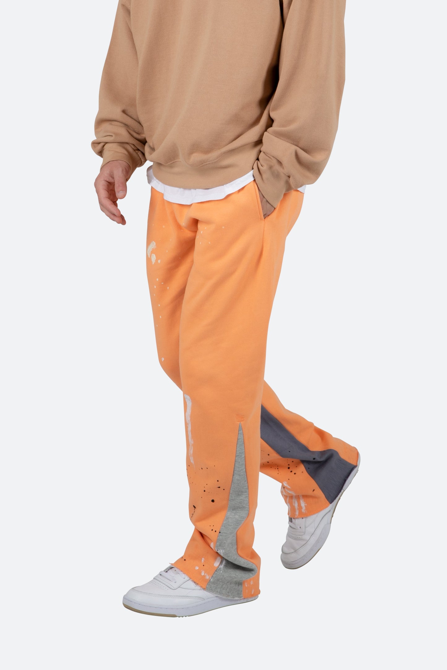 Contrast Bootcut II Sweatpants - Orange