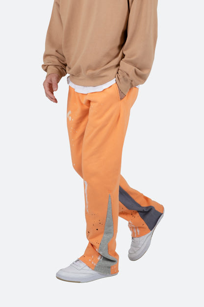 Contrast Bootcut II Sweatpants - Orange