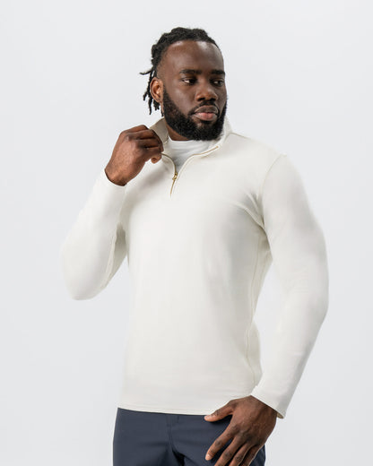 Quarter Zip - Solid Cream