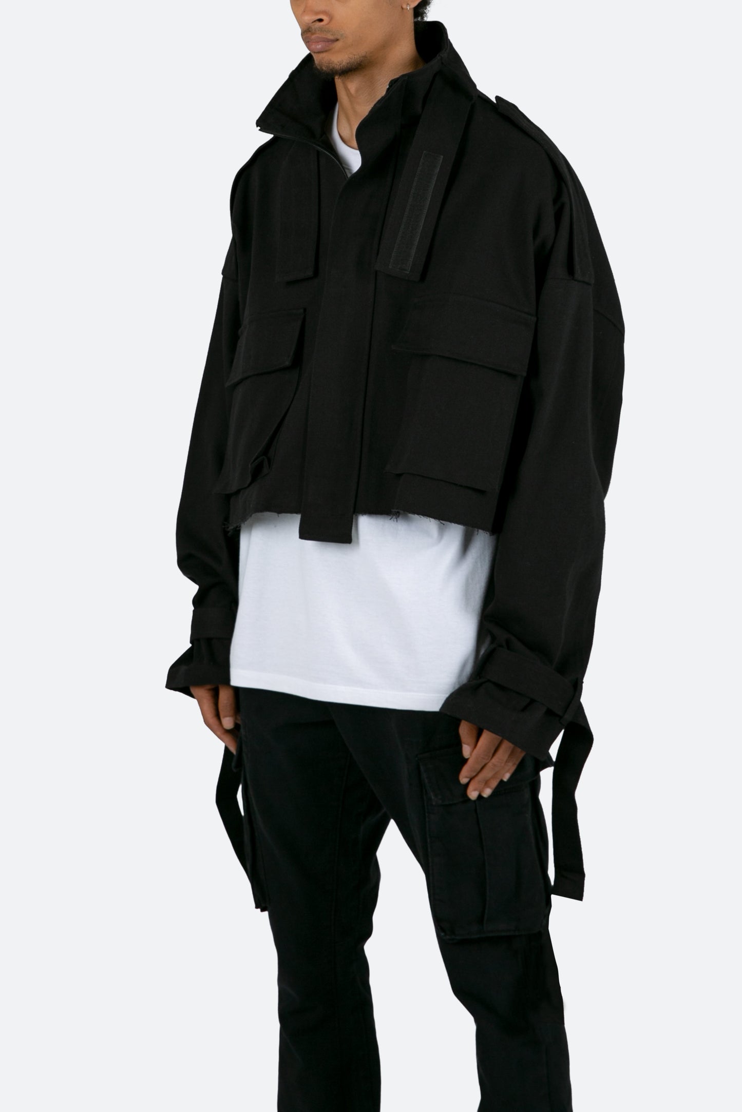 Cropped M65 Jacket - Black
