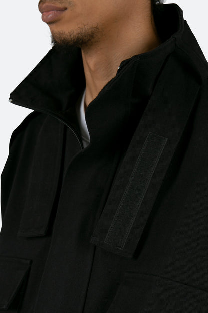 Cropped M65 Jacket - Black