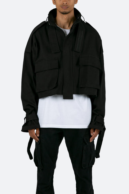 Cropped M65 Jacket - Black