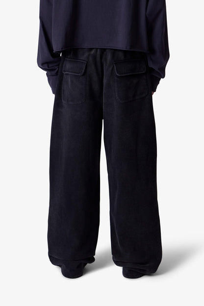 Cross Seamed Sweatpants - Washed Black