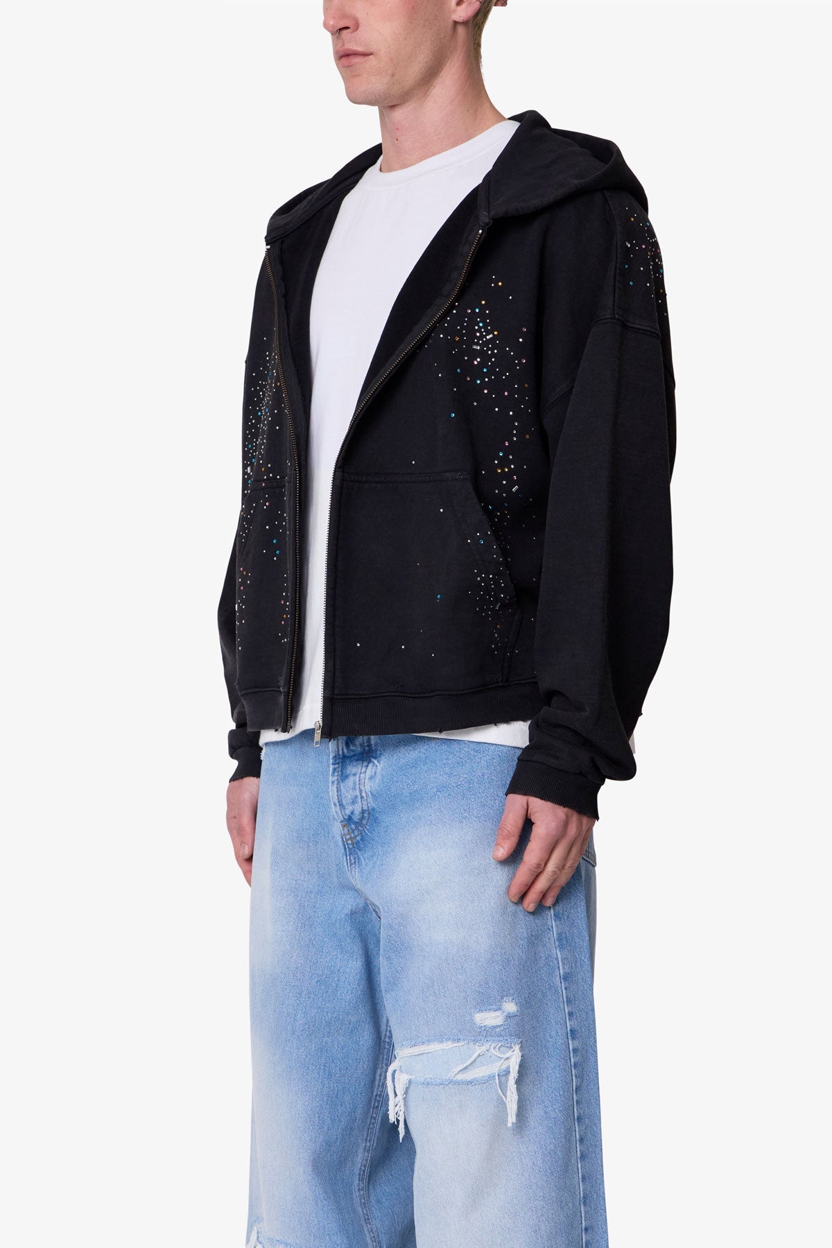 Crystal Hoodie - Washed Black