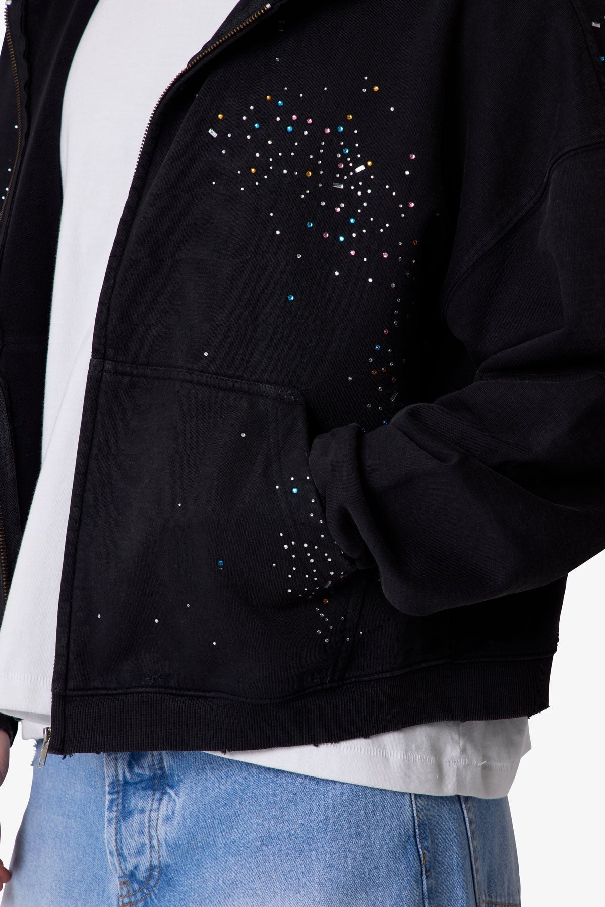 Crystal Hoodie - Washed Black