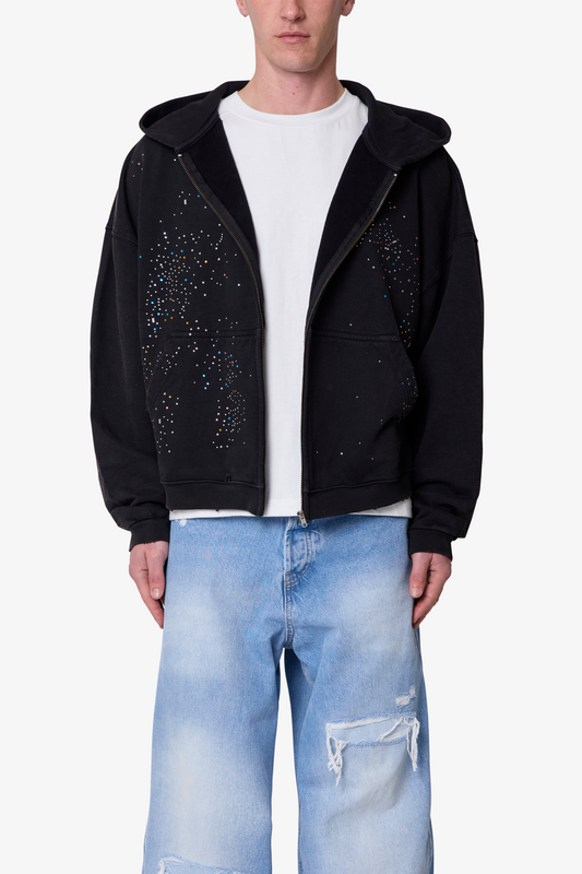 Crystal Hoodie - Washed Black