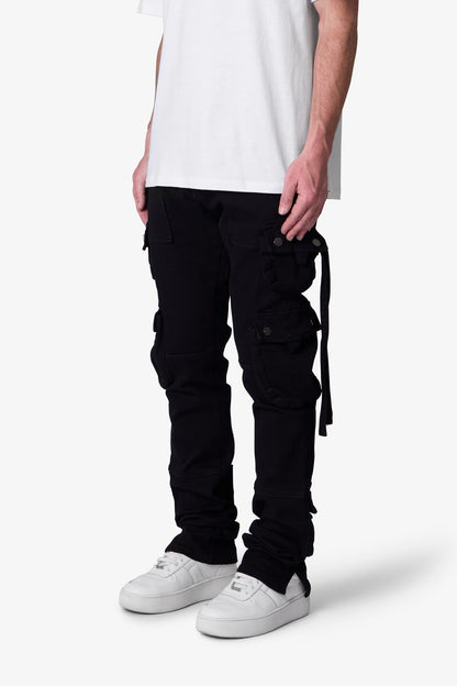D152 Cargo Straight Denim - Black