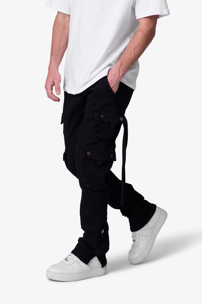 D152 Cargo Straight Denim - Black