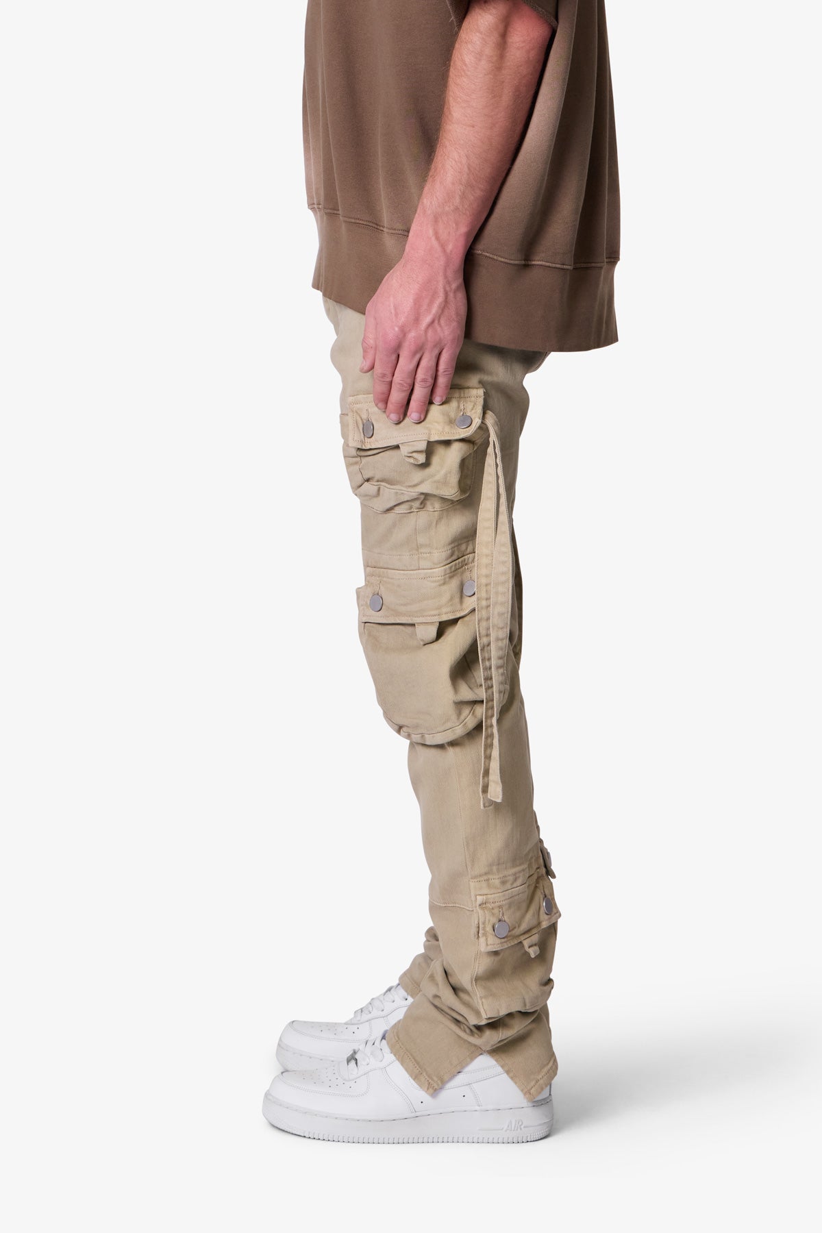 D152 Cargo Straight Denim - Brown