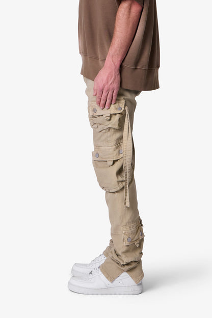 D152 Cargo Straight Denim - Brown
