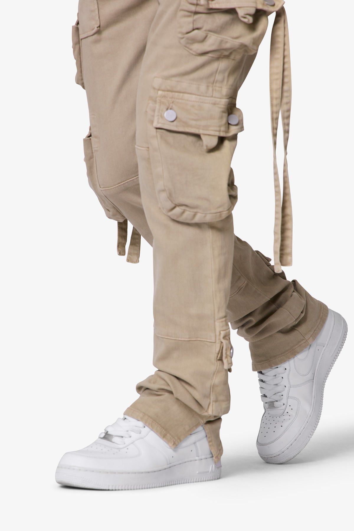 D152 Cargo Straight Denim - Brown