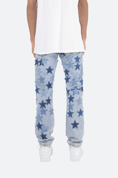D271 Star Straight Denim - Blue