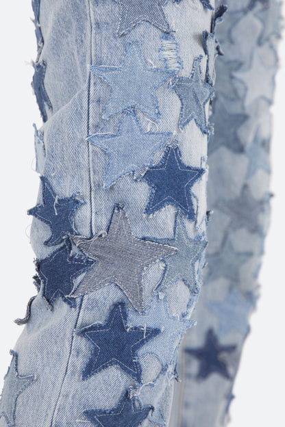 D271 Star Straight Denim - Blue