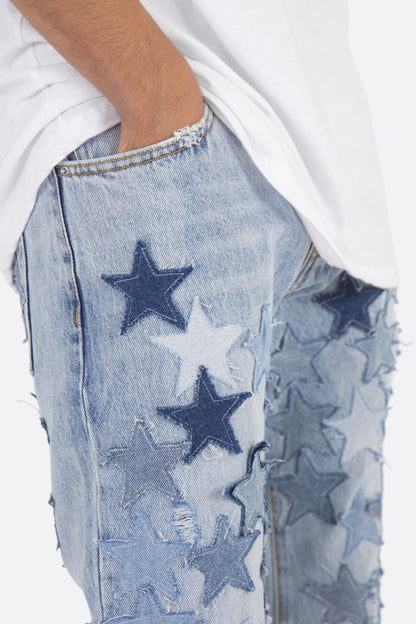 D271 Star Straight Denim - Blue