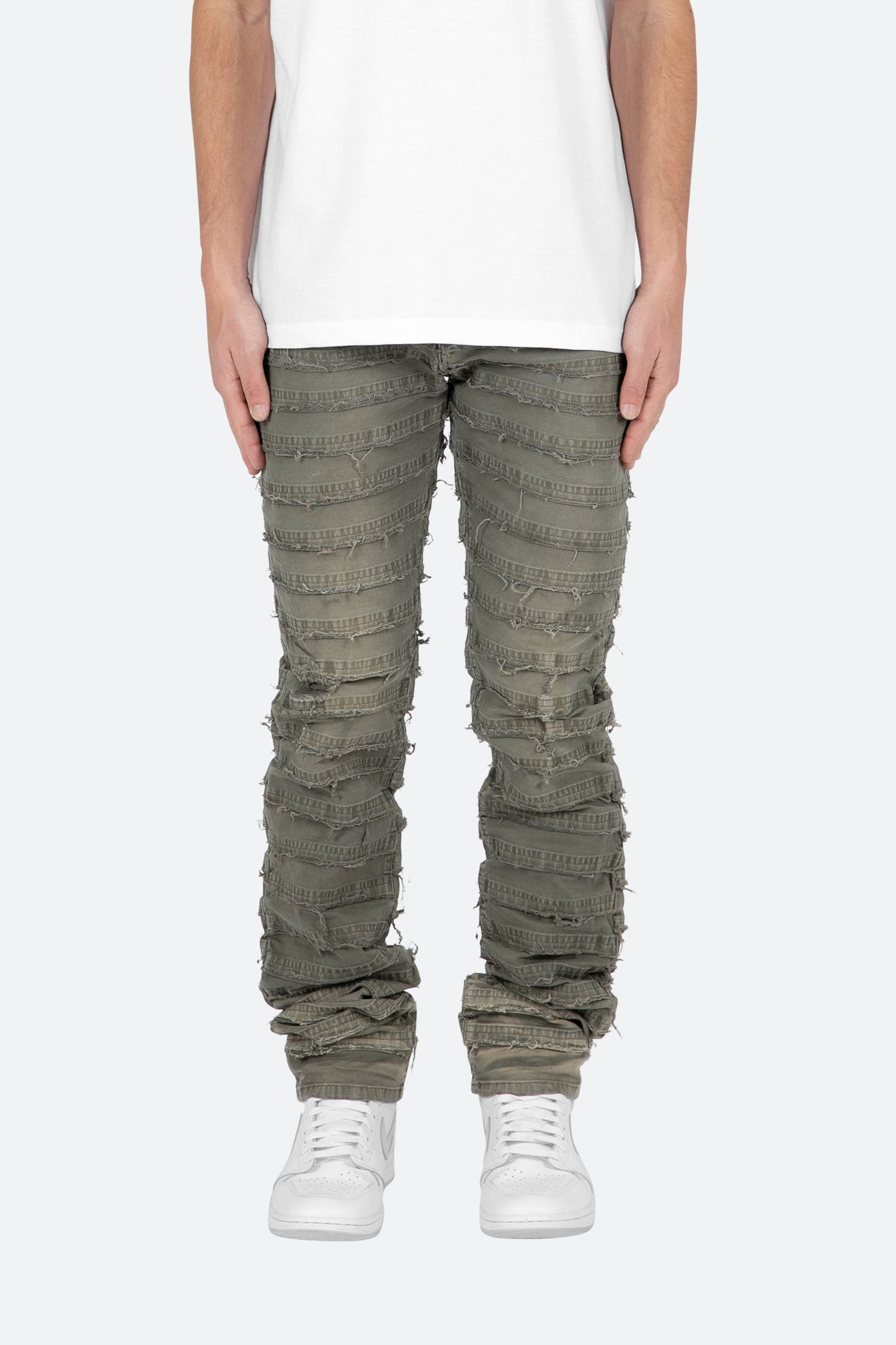 D429 Mummy Straight Denim - Grey
