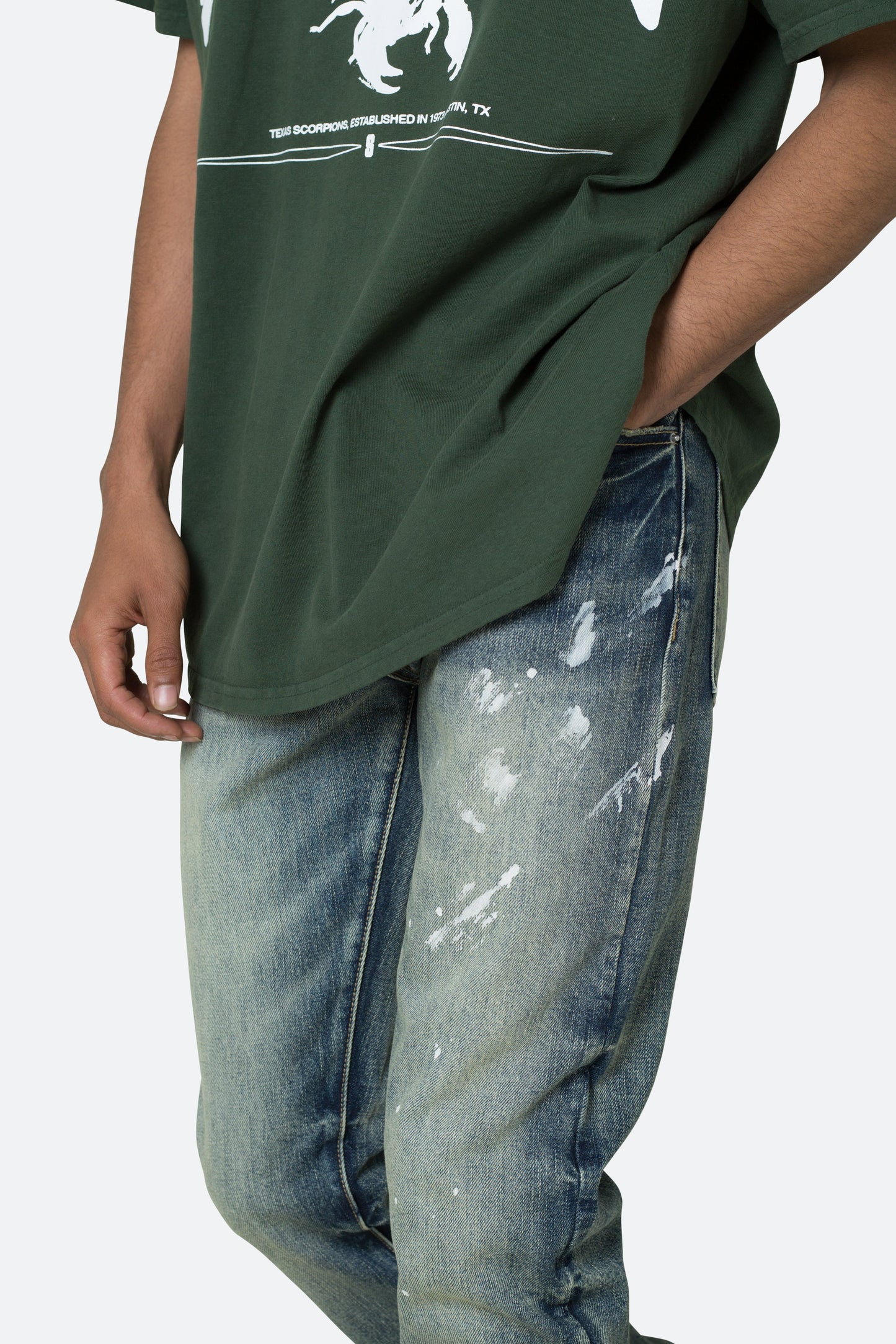 D499 Straight Denim - Blue
