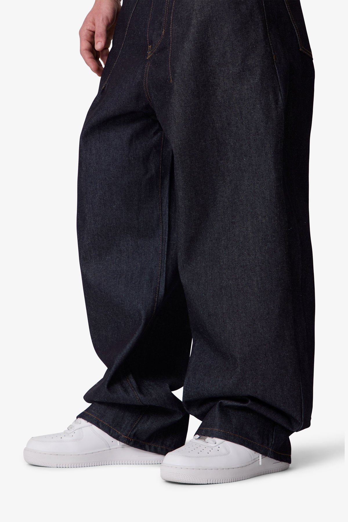Darted Baggy Denim - Rinsed Indigo