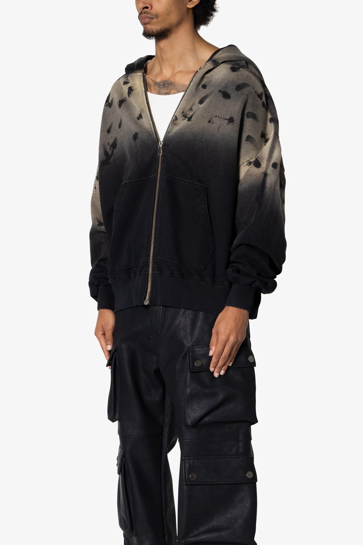 Destroyed Hoodie - Vintage Black