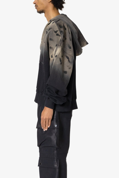 Destroyed Hoodie - Vintage Black