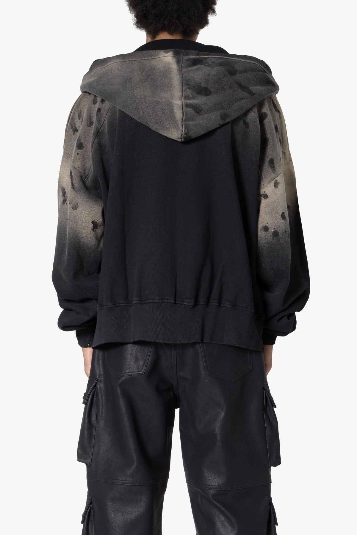 Destroyed Hoodie - Vintage Black