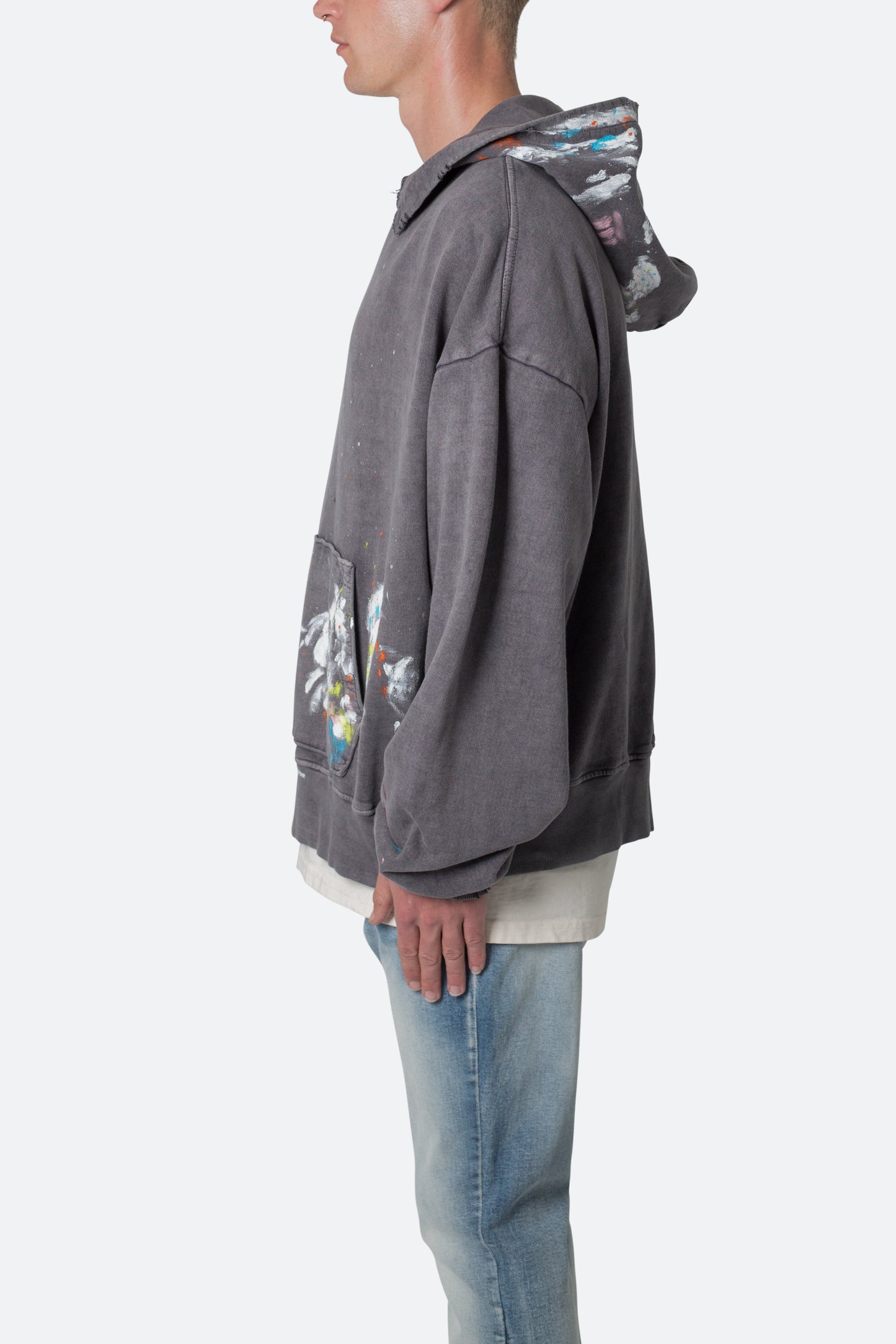 Destroyed Painter Hoodie - Charcoal Grey