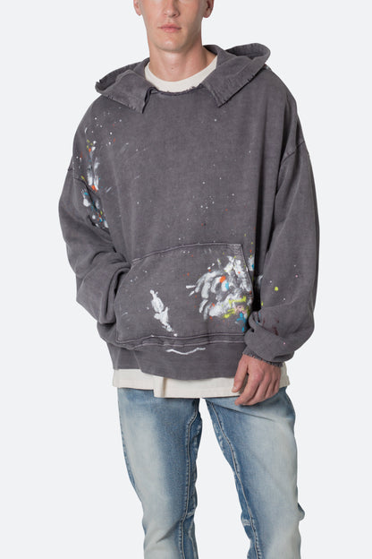 Destroyed Painter Hoodie - Charcoal Grey