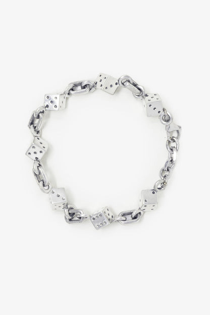 Dice Bracelet Jewelry - Silver