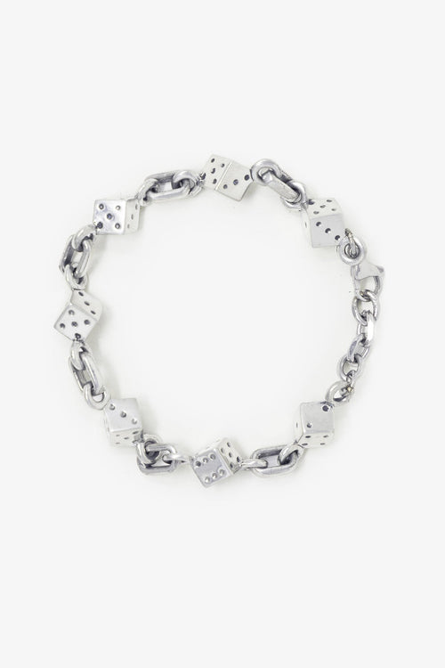 Dice Bracelet Jewelry - Silver