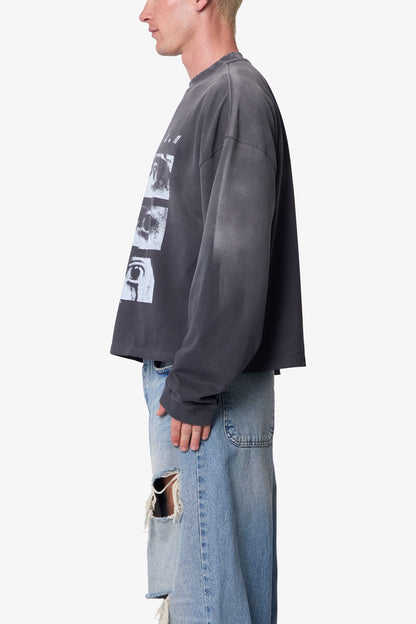 Doorway L/S Tee - Washed Black