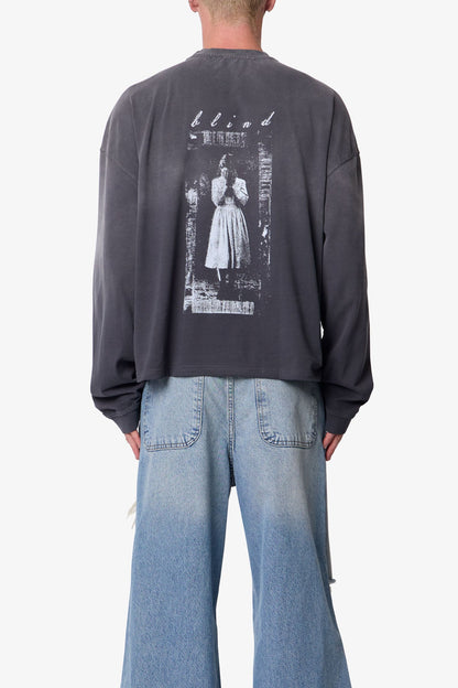 Doorway L/S Tee - Washed Black