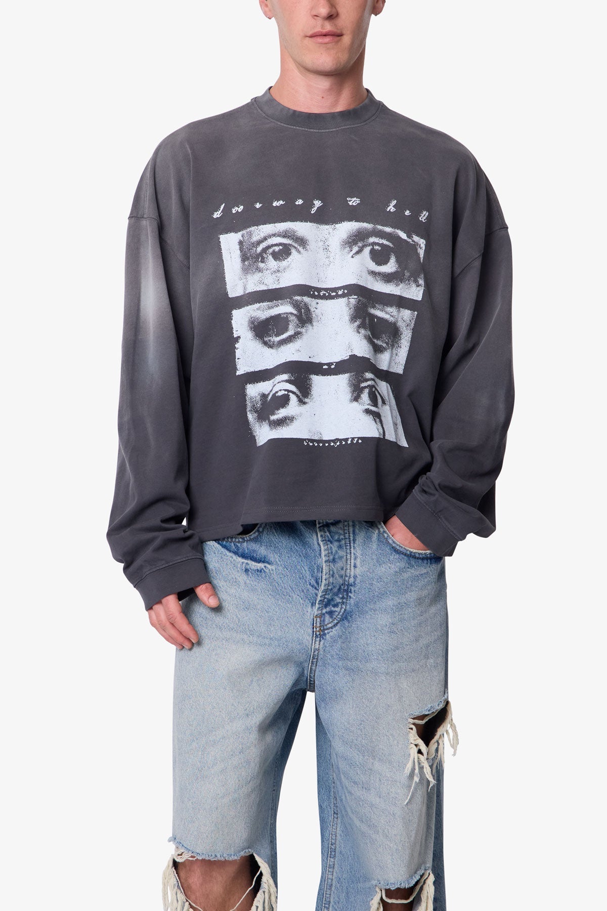 Doorway L/S Tee - Washed Black