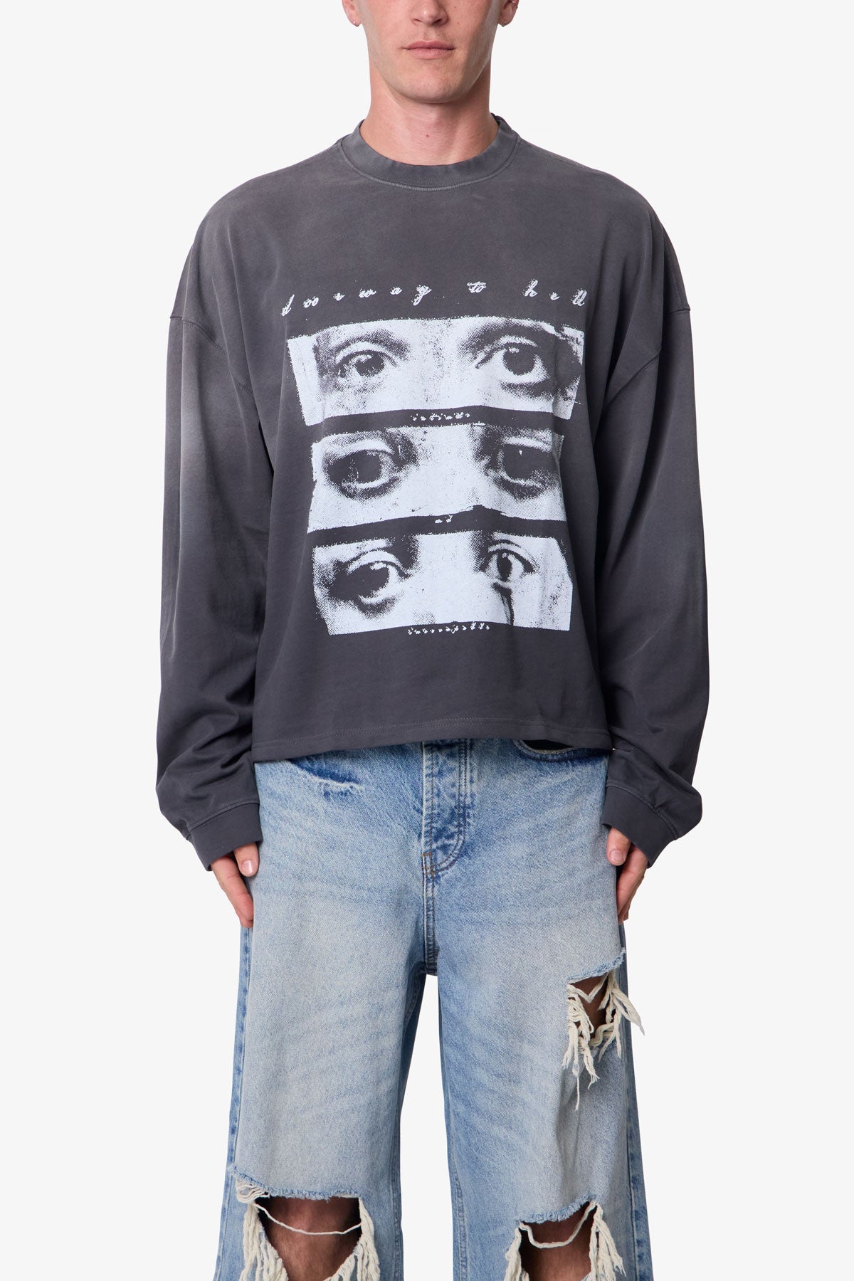 Doorway L/S Tee - Washed Black