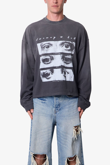 Doorway L/S Tee - Washed Black